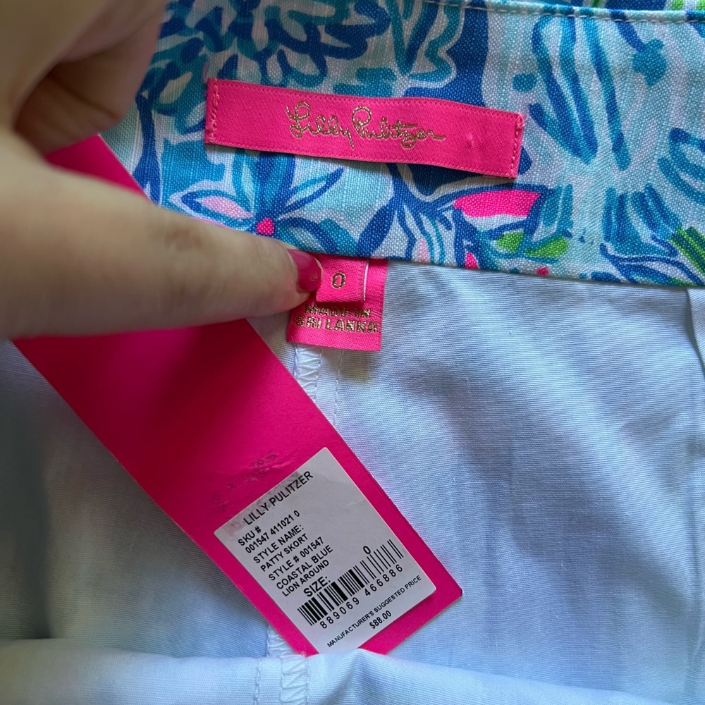 NWT Lilly Pulitzer Patty Skort Lion Around - 0 - Picture 13 of 14